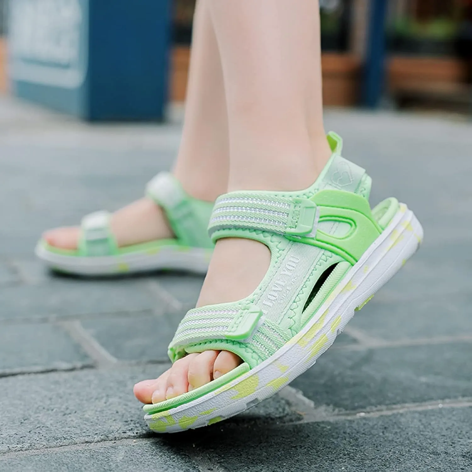 Toddler Sandals Girls Boys Beach Sandals Adjustable Strap Open Toe Sandal Flat Casual Summer Sport Shoes for Kids