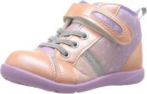 TSUKIHOSHI 2560 Star Strap-Closure Machine Washable Child Sneaker Shoe with Wide Toe Box and Slip-Resistant, Non-Marking Outsole - for Toddlers and Little Kids, Ages 1-8