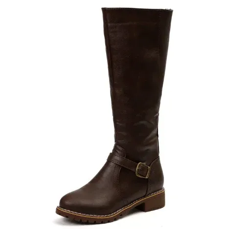 Women Leather Knee High Boots