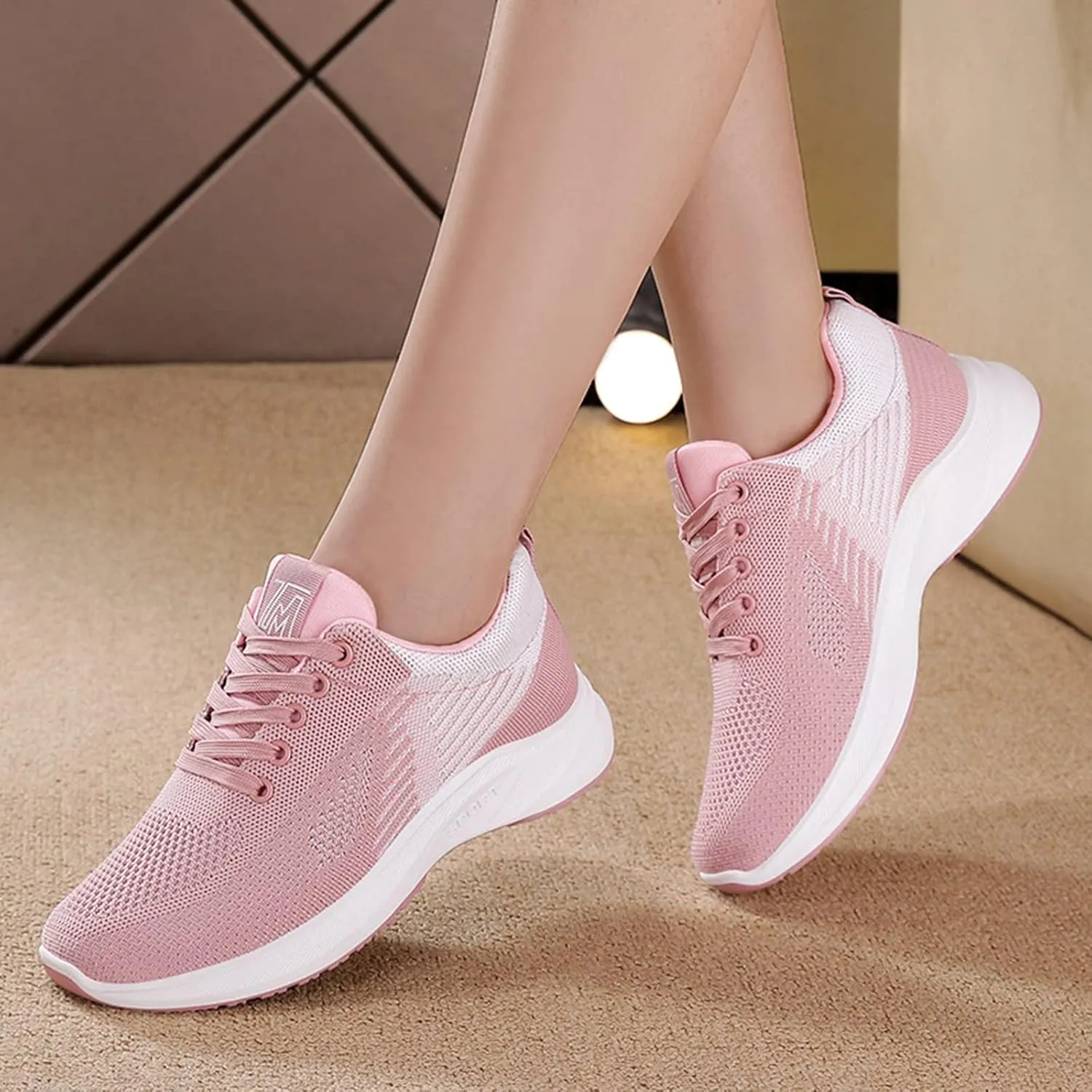 Women Slip on Shoes Ladies Casual Breathable Lightweight Sneakers Memory Foam Wide Toe Box Comfortable Gym Sneakers