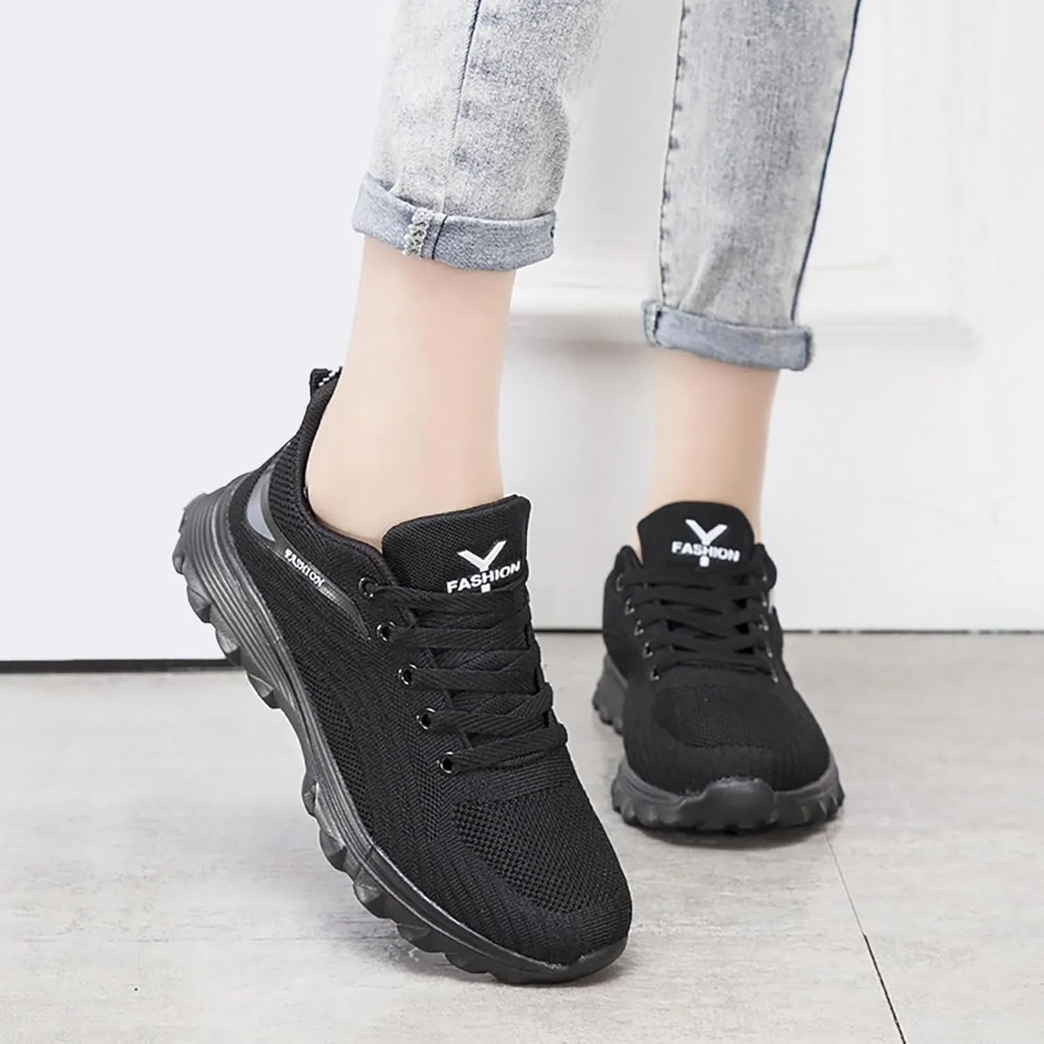 Women Walking Tennis Shoes Breathable Non Slip Athletic Gym Workout Sneakers for Women Lightweight Running Shoes