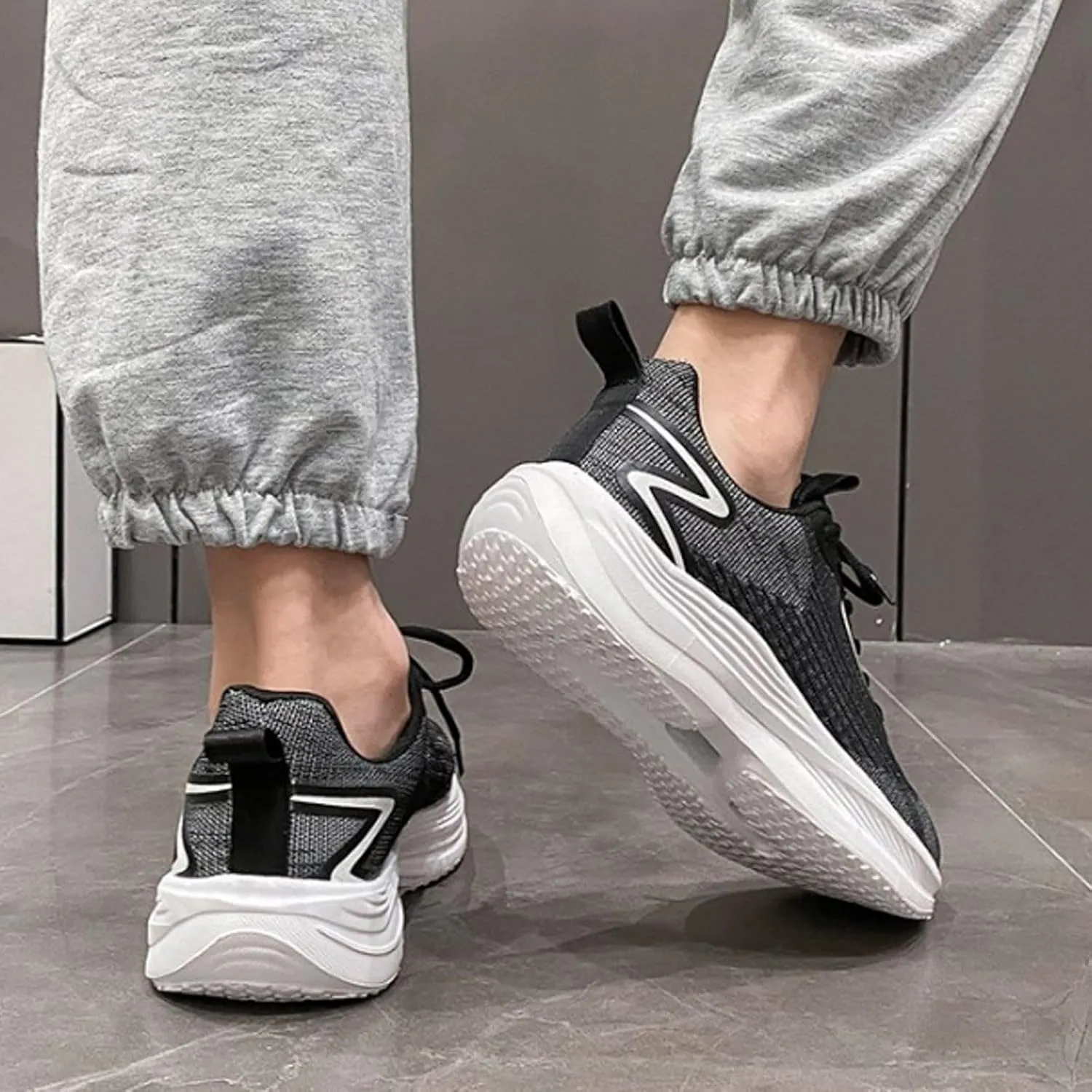 Women's Orthopedic Shoes with Adjustable Strap Casual Lace Up Non-Slip Walking Shoes Lightweight Elderly Shoe