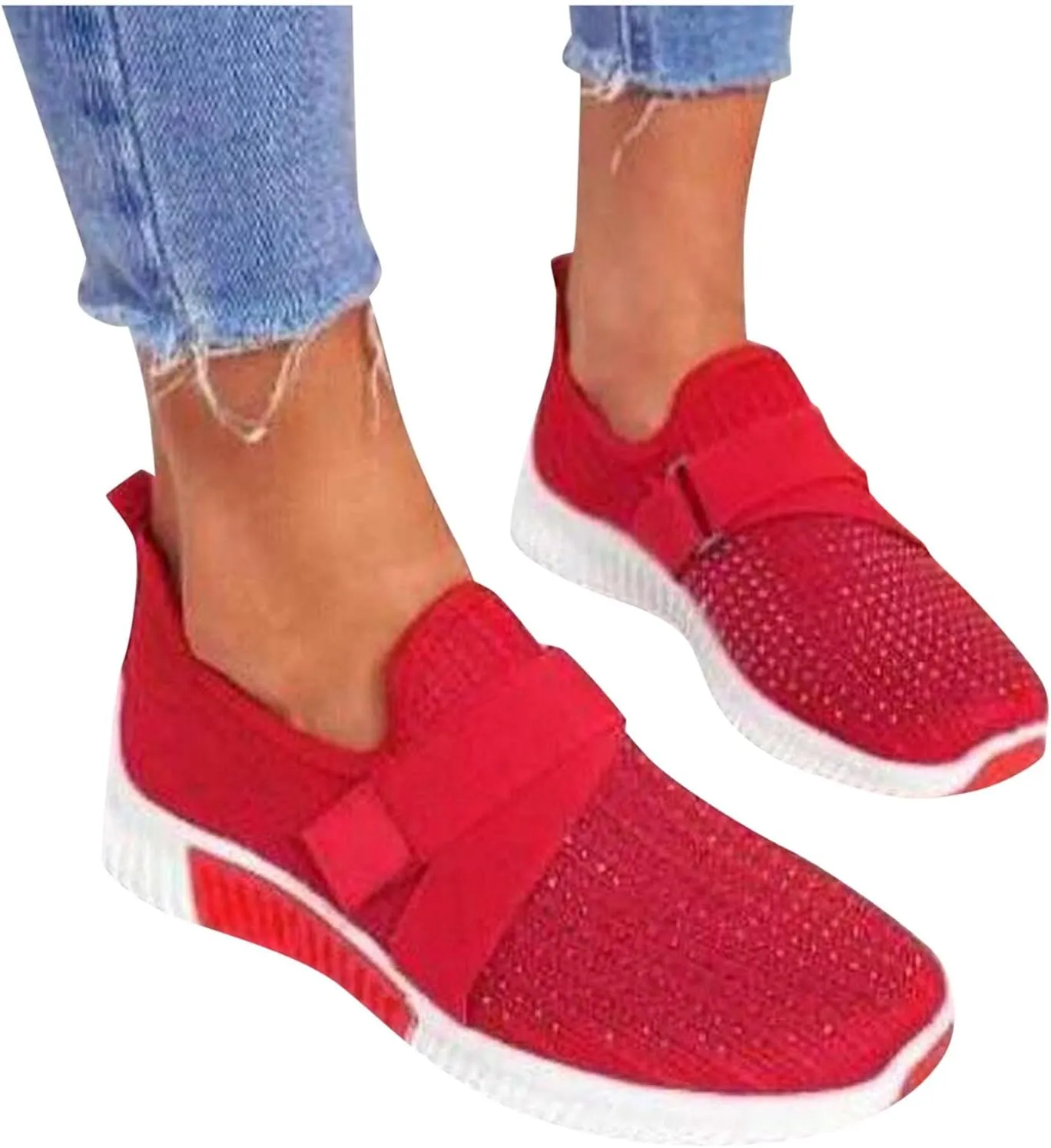 Women's Sneakers Wide Lightweight Work Slip Resistant Breathable Mens Black Running Shoes Women's Loafers with Arch Support Men Sneakers