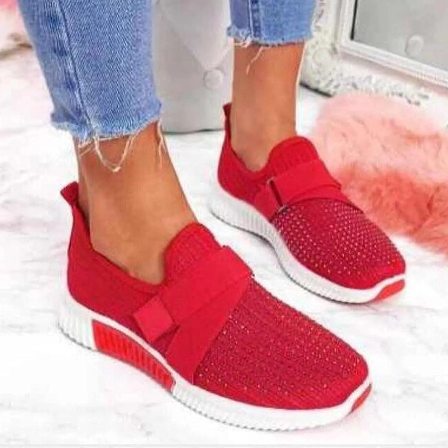 Women's Sneakers Wide Lightweight Work Slip Resistant Breathable Mens Black Running Shoes Women's Loafers with Arch Support Men Sneakers