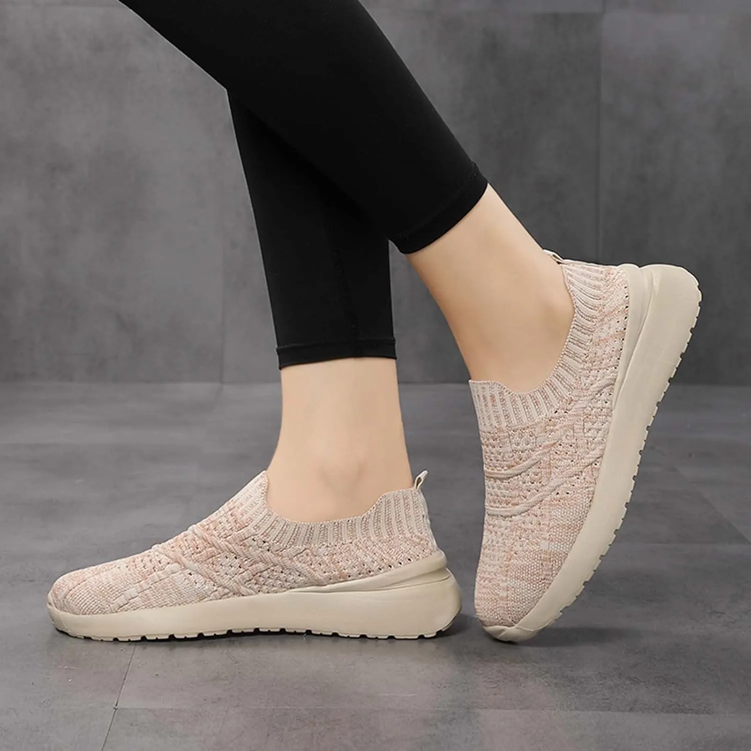 Womens Sneakers Womens Slip On Walking Shoes Non Slip Running Shoes Breathable Workout Shoes Lightweight Sneakers