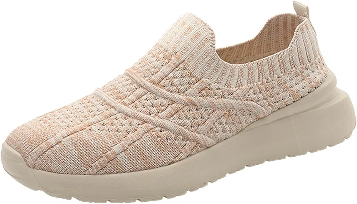 Womens Sneakers Womens Slip On Walking Shoes Non Slip Running Shoes Breathable Workout Shoes Lightweight Sneakers