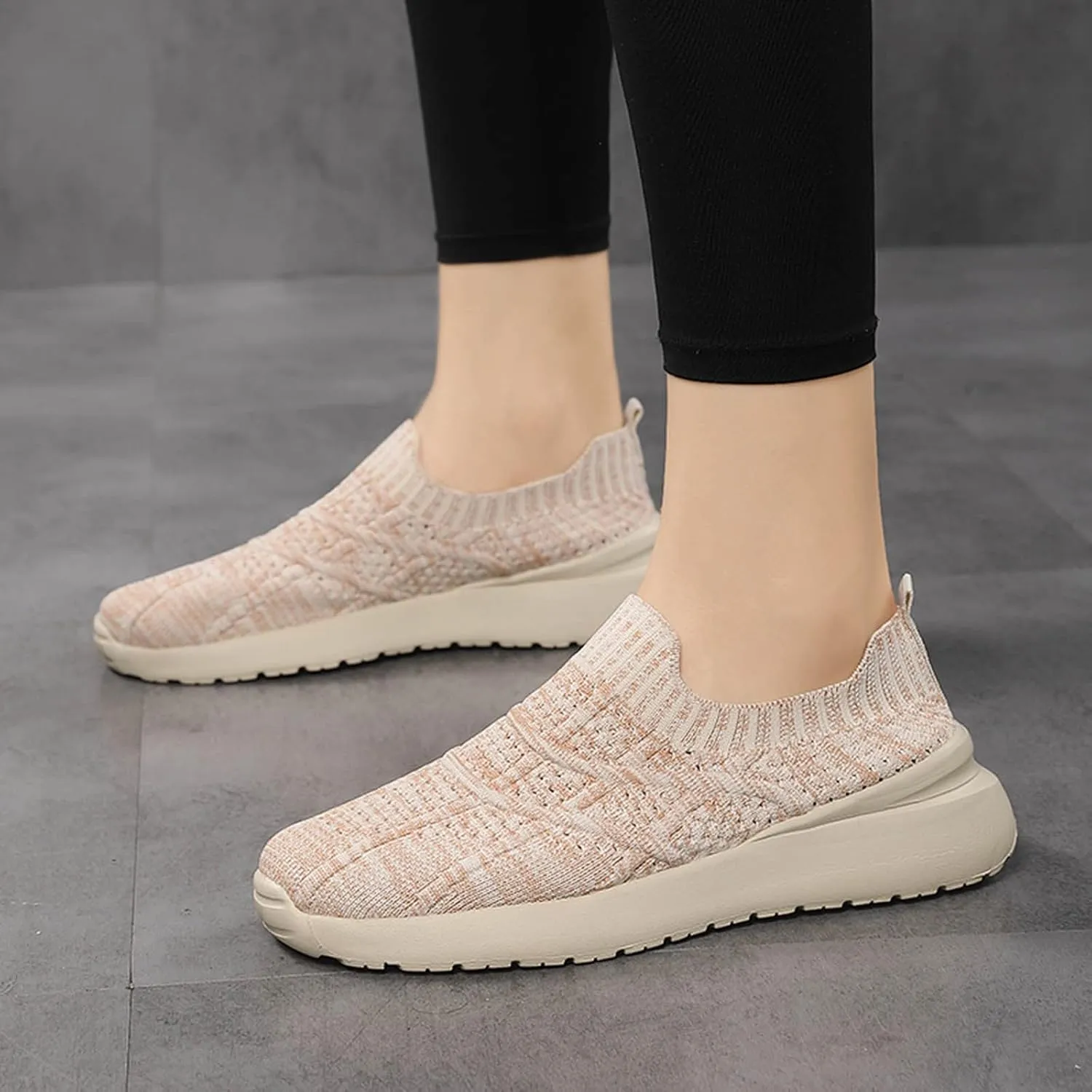 Womens Sneakers Womens Slip On Walking Shoes Non Slip Running Shoes Breathable Workout Shoes Lightweight Sneakers