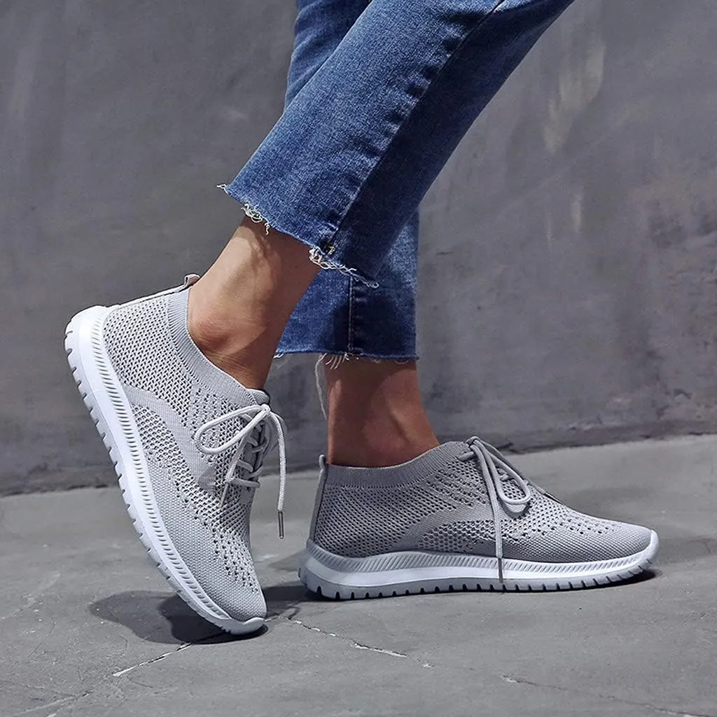 Womens Walking Sneakers Lightweight Mesh Workout Shoes Non Slip Running Shoes Breathable Tennis Shoes Slip On Shoes