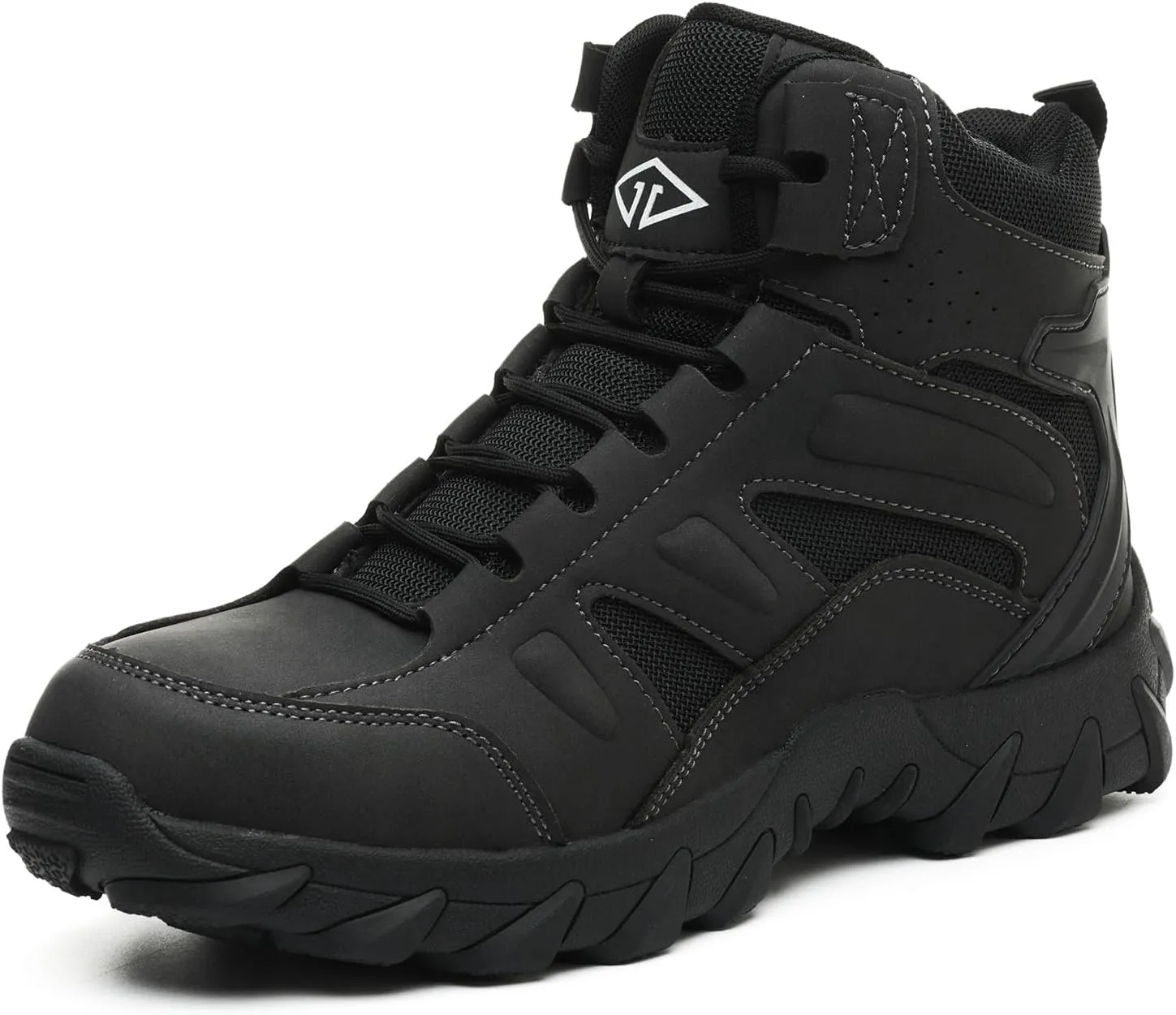Work Boots for Men Comfortable Steel Toe BootsIndestructible Industrial & Construction Safety Shoes Non Slip Mens Composite Toe Boots