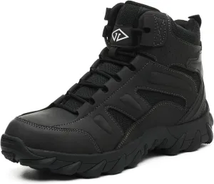 Work Boots for Men Comfortable Steel Toe BootsIndestructible Industrial & Construction Safety Shoes Non Slip Mens Composite Toe Boots