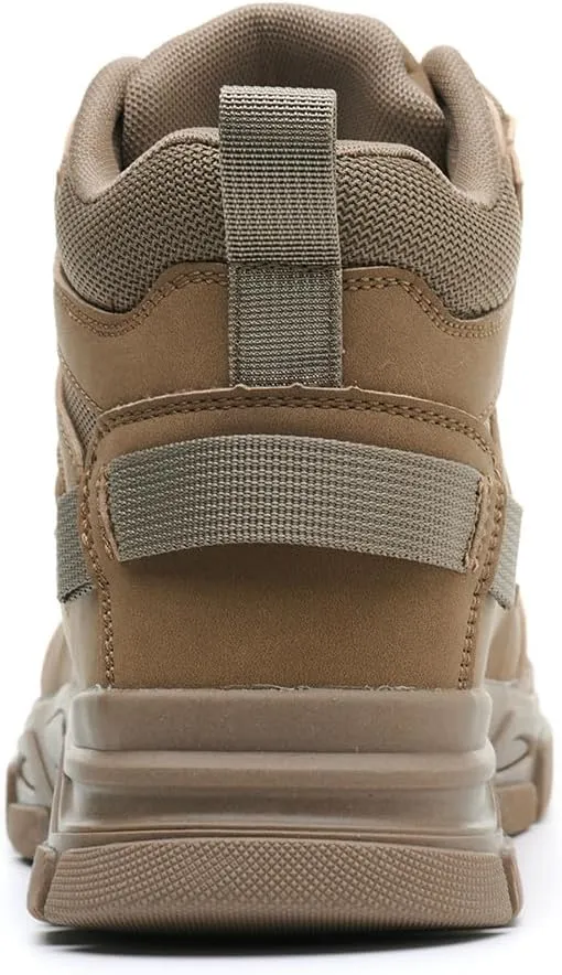 Work Boots for Men Safety Steel Toe BootsComfortable Industrial & Construction Shoes Puncture Proof Non Slip Mens Work Boots