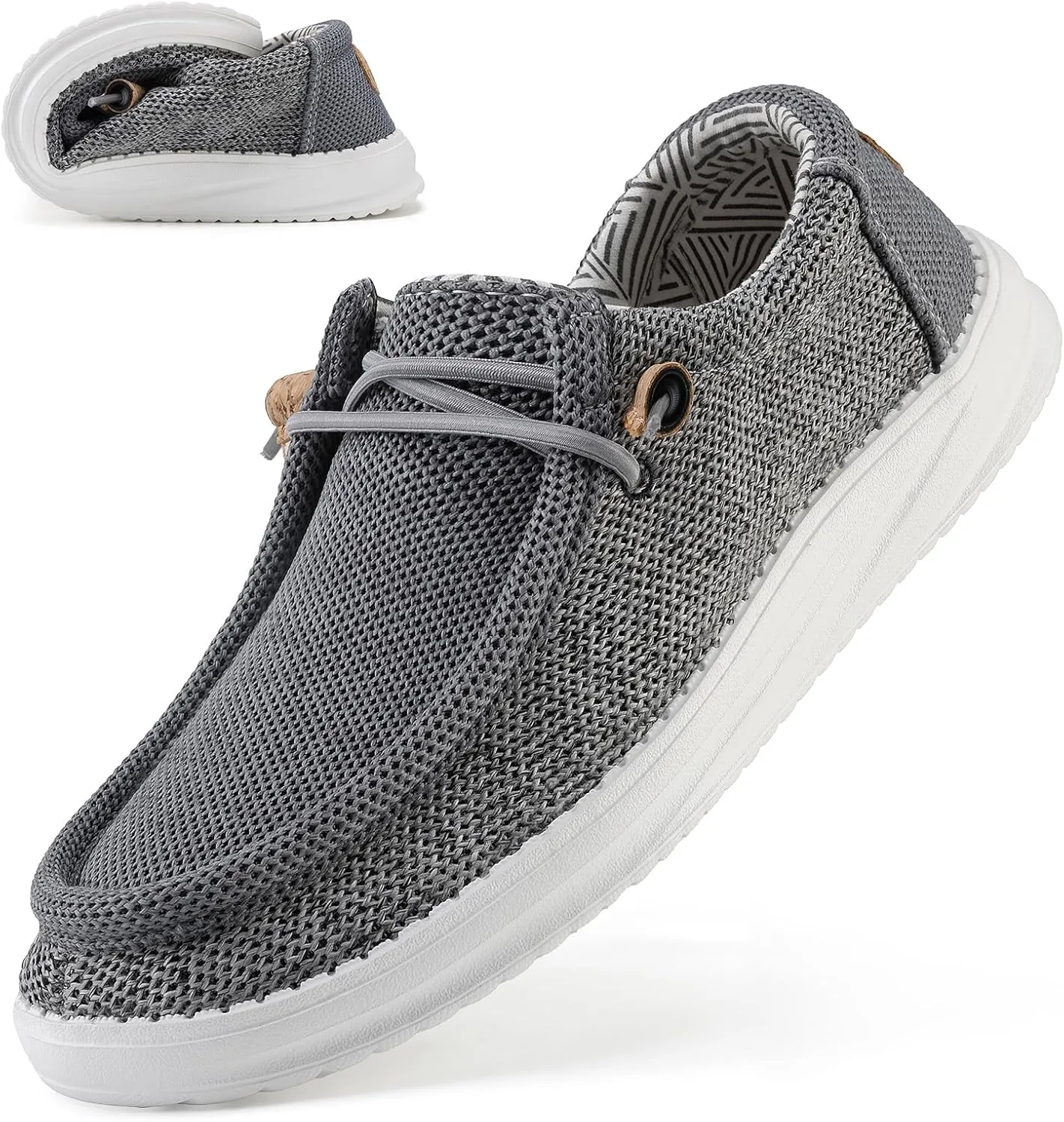 ZYEN Slip On Loafers for Men Arch Support Casual Shoes Comfortable Lightweight Walking Shoes 8802 Size 6-16